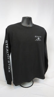 Men's Black Stealth Stixx Long Sleeve T-Shirt
