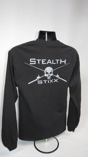 Men's Black Stealth Stixx Long Sleeve T-Shirt