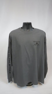 Men's Grey Stealth Stixx Long Sleeve T-Shirt