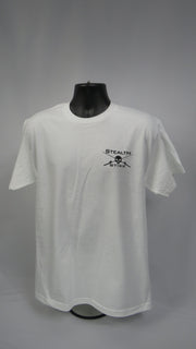 Men's White Stealth Stixx  Short Sleeve T-Shirt